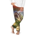 thumbnail image 2 of Hirioo Cute Mushroom Town for Teenagers' Pajama Pants Womens Lounge Pants with Pockets Pj Bottoms Pants for Men-Medium, 2 of 6