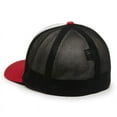 thumbnail image 6 of Outdoor Cap CT120M Extra-flexible Slight Pre-curved Visor Cap-White/Black/Red-L/XL, 6 of 8