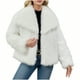 thumbnail image 2 of Chaqueta de abrigo cálida para mujer, de invierno, lisa, con cuello vuelto, 2 of 8