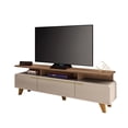 thumbnail image 4 of Mesa de TV Essenza con Repisa Superior y Puertas Abatibles | Diseño Curvo | 3 Compartimentos | Hasta 75”, 4 of 5