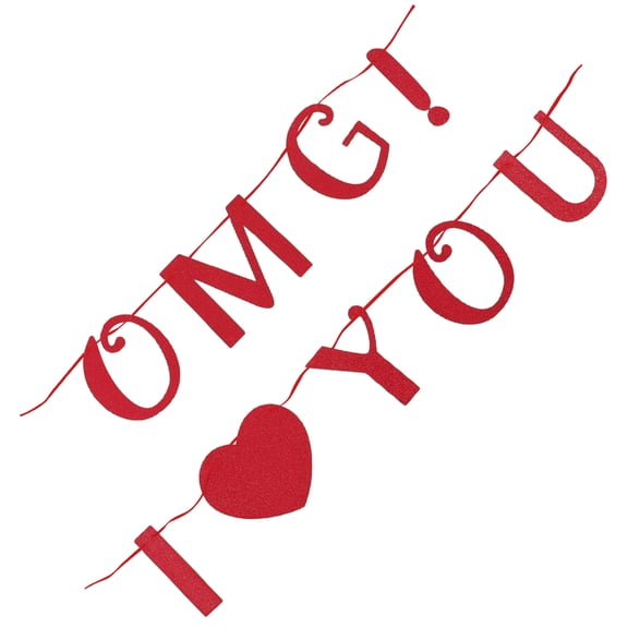 GOOHOCHY  Valentines Day Garlands Wedding Party Decoration Heart Pendant