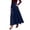 Navy, variant on Elegant Maxi Skirts for Women High Waisted Ankle Length A Line Flowy Long Skirts with Pockets