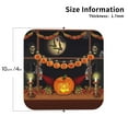 thumbnail image 3 of Balery 4 Pcs Halloween Decorationleather Coasters Set, Drink Table Cup Coasters For Living Room Kitchen Coffee Decor, 3 of 9
