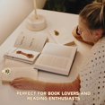 thumbnail image 2 of Sylvtty 3 Pcs Magnetic Faux Leather Bookmark Cute Cat Face/Paw Shape Strong Magnet Page Clips Reading Accessory for Book Lovers Teachers Students Reader, 2 of 6