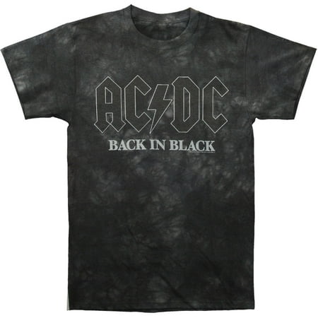 Ac/dc - Men's Back In Black Tie Dye T-shirt Tie-Dye ...