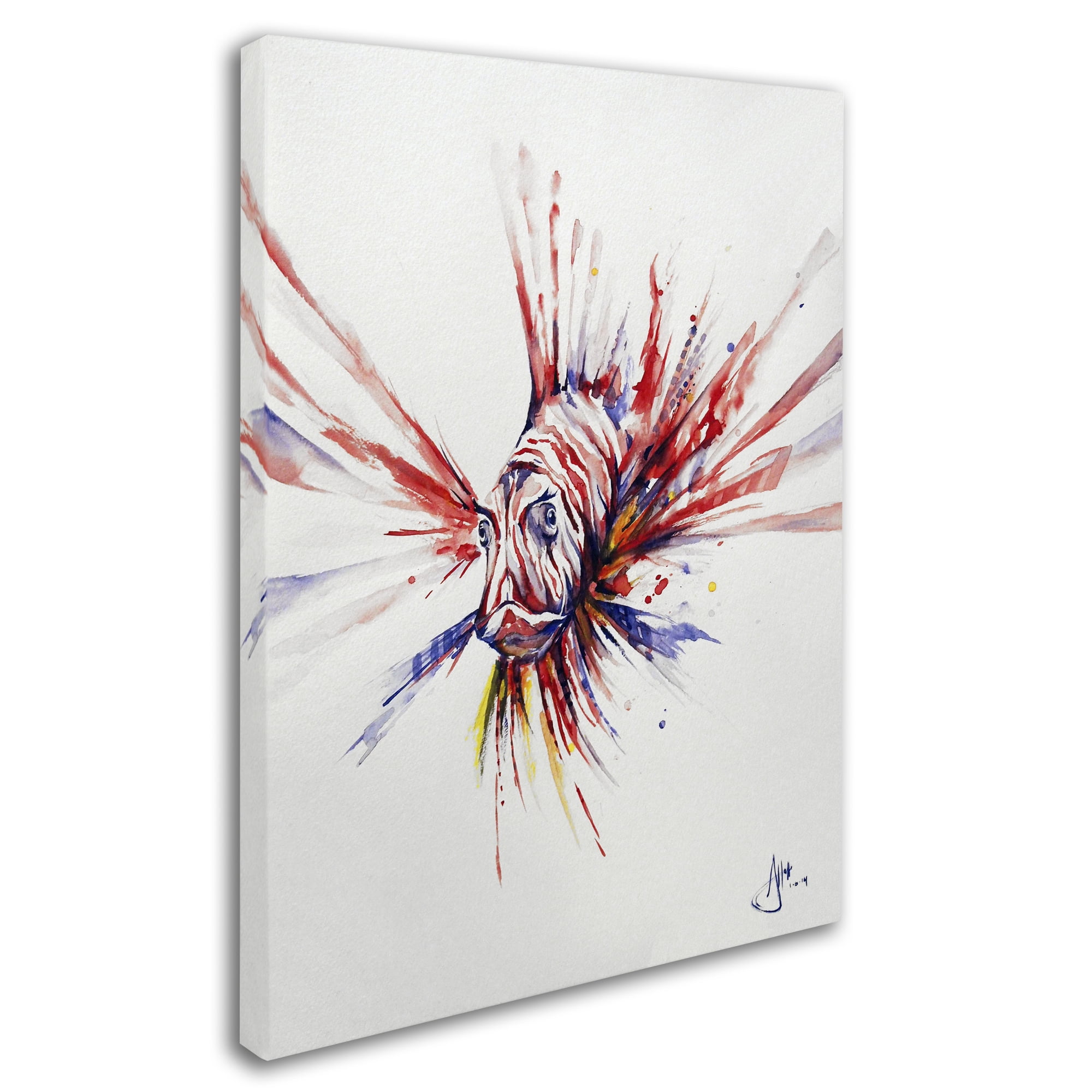 Trademark Fine Art 'Pterois' Canvas Art by Marc Allante