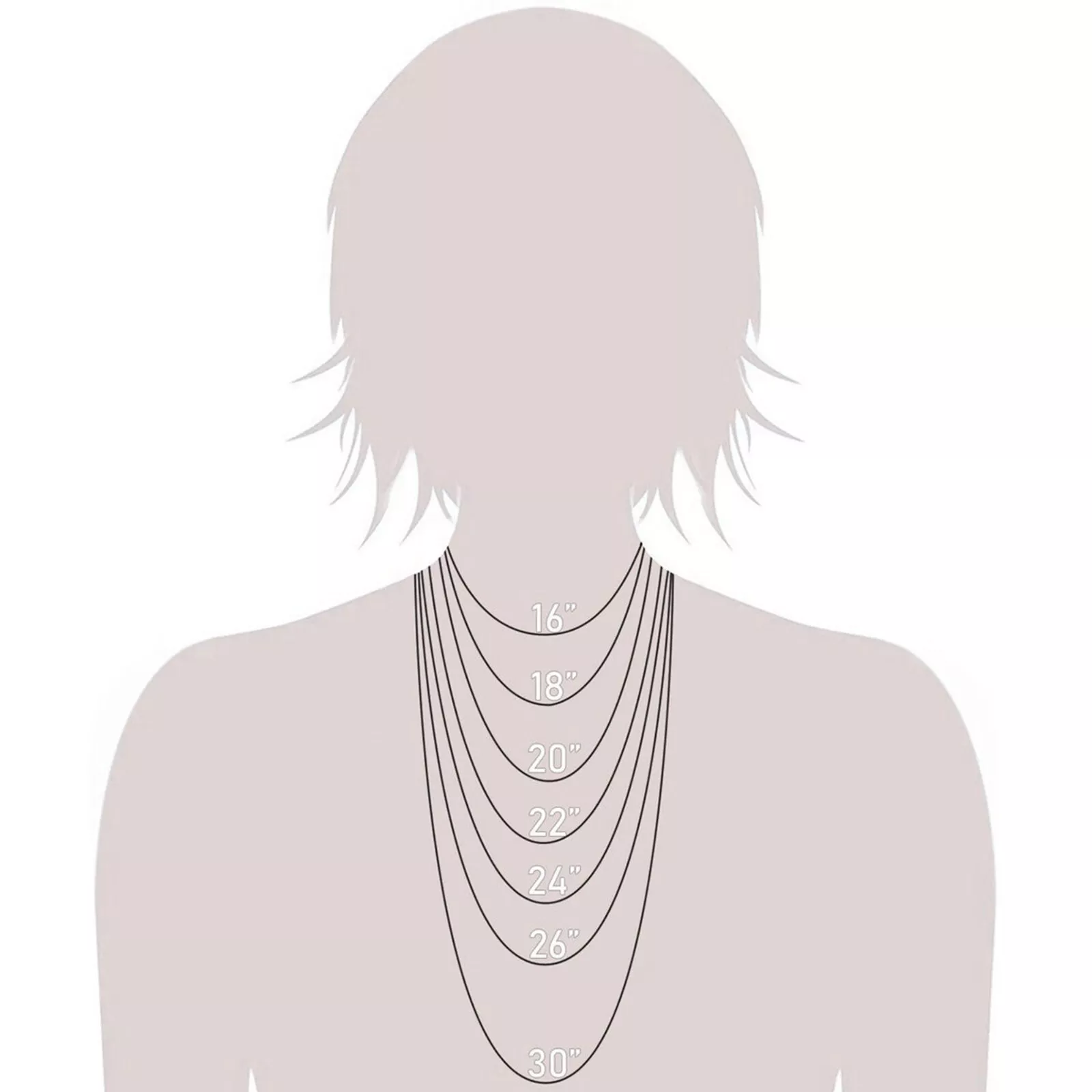 Solid 14K White Gold Diamond Cut Cable Link Chain Necklace, 16" 18" 20" 24" Inch, 0.6mm 0.8mm 1.1mm Wide