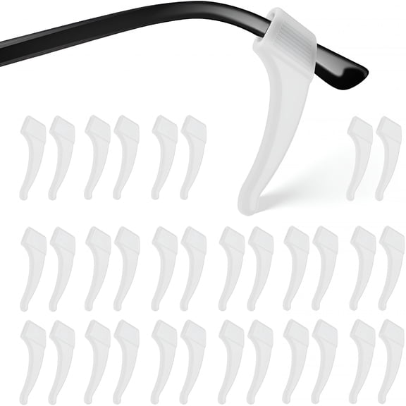 HBMYN 16Pairs Eye Glasses Ear Grippers, Silicone Anti-Slip Eyeglass Holder, Ear Hooks, Ear Grips for Glasses for Kids and Adults