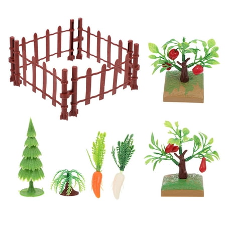 

HEMOTON 1 Set Simulation Fence Tree Model Decor Simulated Fence Micro Landscaping Fence Decor