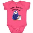 thumbnail image 3 of Inktastic Happy Birthday, Grandma- Cute Penguins Boys or Girls Baby Bodysuit, 3 of 5