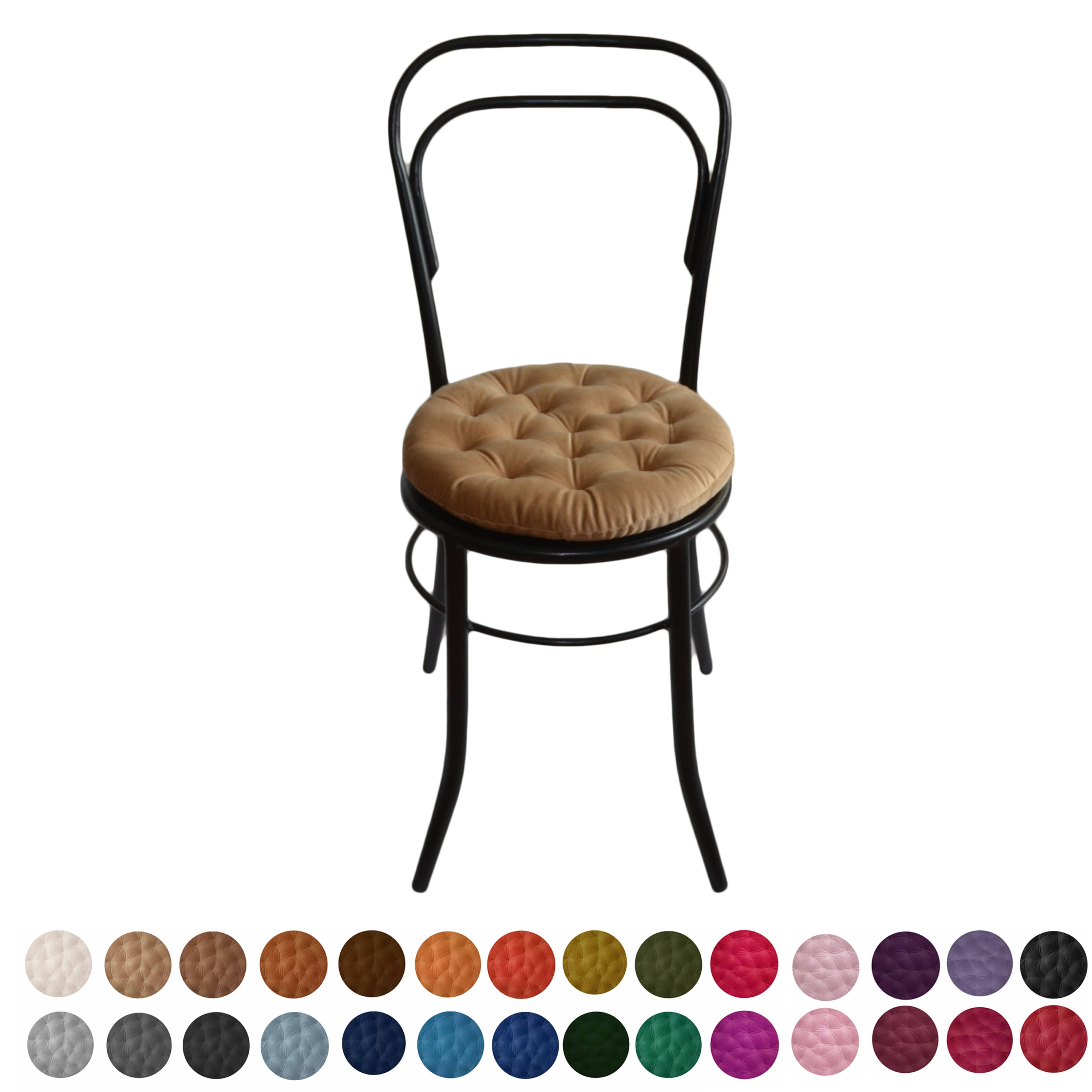 Brown Velvet/plush bar stool cushioned cover 