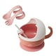 thumbnail image 5 of Tazón de succión,Cuenco,recipiente de comida con succión,cuchara,cuenco para bebés,Juego de platos aislantes para alimentación de bebé,Juego de cuchara y tazón aislante de acero rosa, 5 of 8