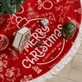 thumbnail image 7 of Franhais Christmas Tree Skirt Embroidery Tree Bottom Cover Round Mat Ornaments for Rustic Holiday Party Decoration, 7 of 7