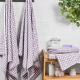 thumbnail image 2 of Mainstays Performance Geo Textured Bath Towel Set, 4-Piece, Hazy Purple, 2 of 7