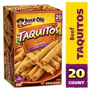 Jose Ole Beef Corn Taquitos 20 oz, 20 Count (Frozen)