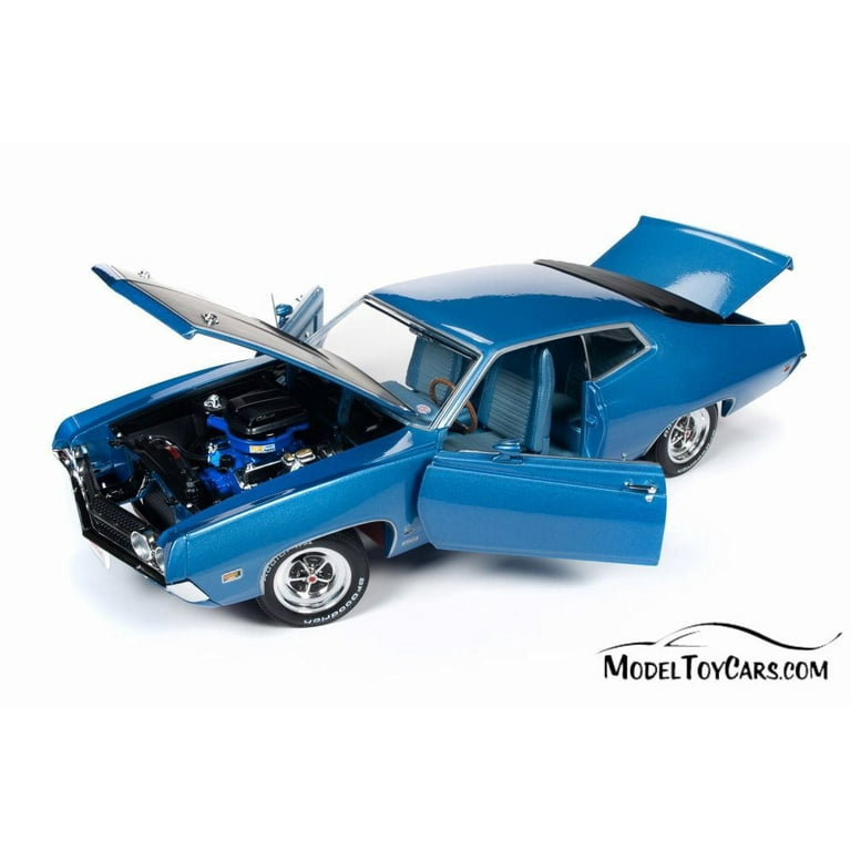 1970 Ford Torino Cobra Hardtop, Metallic Blue and Black