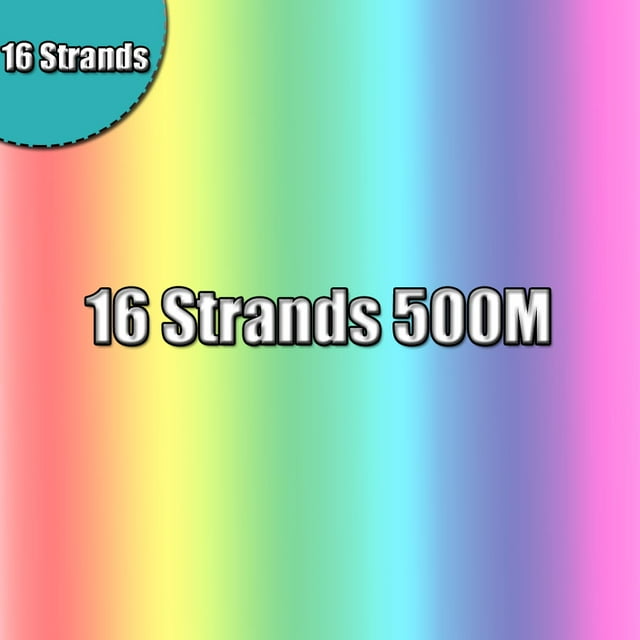 300M/500M/1000M/1500M Braided Fishing Line 16 Strands PE Braid Multicolor Super Power Japan Multifilament Line for Crap Fishing 16strands500m Multi Mainline