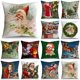 thumbnail image 2 of Fundas de almohada navideñas para sofá, cojines de 40/45/50cm con diseño de Papá Noel, renos de Navidad, decoración del hogar, 2 of 4
