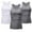 2*Gray/White, variant on Wyobmus Men's 3 Pack Tank Tops Quick Dry Gym Sleeveless Muscle A-Shirts Solid Color High Stretch Tank Shirt 2*Gray/White