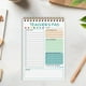 thumbnail image 1 of Cuaderno de inglés con colores vivos, formato A5, espiral, agenda diaria, notas adhesivas, portátil, para tomar notas y organizar el aprendizaje (50 páginas)., 1 of 6