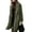 Green, variant on Women Ladies Lapel Teddy Bear Coat Faux Fur Fleece Jacket Overcoat Long Parka Outerwear