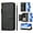 Black, variant on Phone Case for BLU View 5 Pro, Shockproof PU Leather Wallet Case with 7 Card Slots Stand Magnetic Flip Zipper Pocket Cover for BLU View 5 Pro, Red