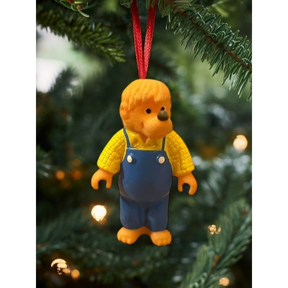 ORNAMENT Collector 1986 BERENSTAIN PAPA BEAR Figure Charm Dangler 3”