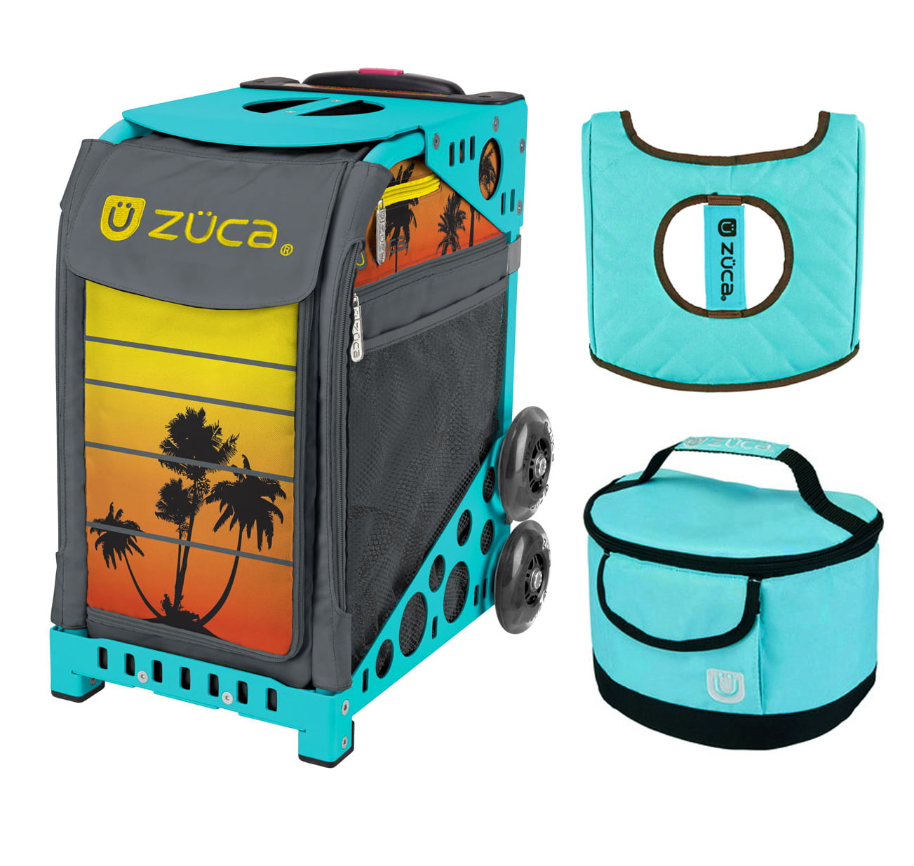 Black Frame SUNSET with GIFT Lunchbox and Seat Cover Zuca Sport Bag 