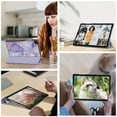 thumbnail image 3 of Fintie Slim Case for Samsung Galaxy Tab A11+ Plus 2025/ A9+ Plus 11 Inch 2023, Ultra Thin Lightweight Hard Back Shell Tri-Fold Stand Cover with Auto Wake/Sleep, Lilac Marble, 3 of 9