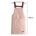 thumbnail image 3 of Yesbay Work Apron Waterproof Oil-proof Apron with Large Pockets Durable Workwear for Home Garden, 3 of 14