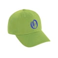 thumbnail image 3 of Daxton Low Profile Adjustable Baseball Dad Hat Cap Old English Font Alphabet A to Z, Lime Hat Royal O, 3 of 4