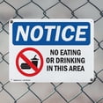 thumbnail image 5 of (2 Pack) No Eating Or Drinking In This Area OSHA Notice Sign 24 Inch X 18 Inch Indoor / Outdoor Rust-Free Aluminum Metal Signs for Workplace, Workshop, and Construction Site, Made in, 5 of 8