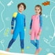 thumbnail image 3 of Traje de neopreno para niños Traje de neopreno para niños Trajes de neopreno para niños Anti-quemaduras solares Ropa de baño Trajes de neopreno cómodos para el verano Natación Surf Buceo Azul XL Scienceny OD003689-04, 3 of 7