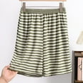 thumbnail image 2 of fatyb Pajama Shorts for Women Plus Size Striped Lounge Shorts with Pockets Womens Comfy Sleepwear Bottoms, 2 of 3