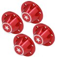 thumbnail image 3 of Juego de 4 tuercas hexagonales para ruedas, a prueba de polvo, portátiles, para control remoto, para coches RC 1/6, cubiertas universales de bloqueo de neumáticos de color rojo, 3 of 8