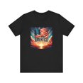 thumbnail image 2 of America Strong Patriotic Love  Unisex Jersey Short Sleeve Tee, 2 of 14