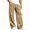 Khaki, variant on TKKCS Mens Baggy Cargo Sweatpants Loose Fit Open Bottom Casual Elastic Drawstring Waist Straight Pants with Multi Pockets Gray XL