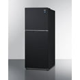 thumbnail image 4 of 24" Wide Top Mount Refrigerator-Freezer with Icemaker, black, 4 of 4