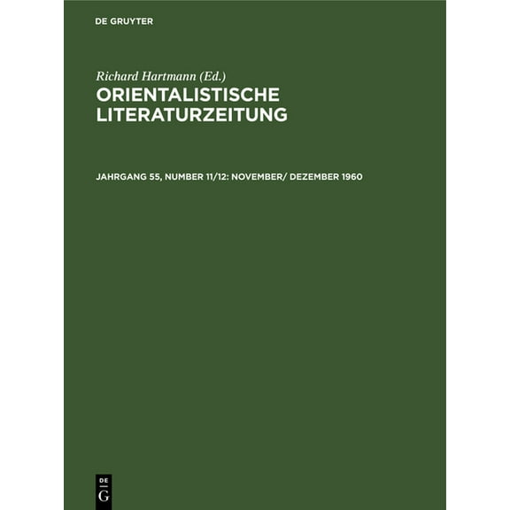 November/ Dezember 1960, (Hardcover)