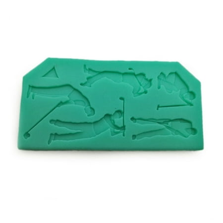 

BOOYOU Silicone Mould Sports Ball Theme Sugarcraft Mold Baking DIY Cake Decoration Safe