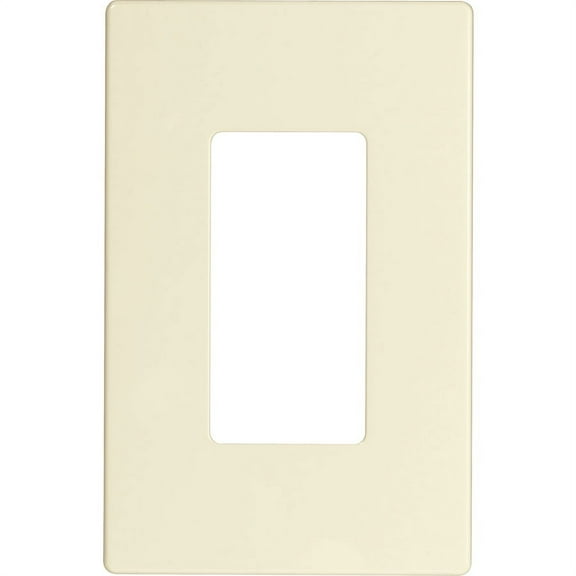 Eaton Cooper Wiring PJS Series PJS26LA Mid-Size Wallplate, 1-Gang, Polycarbonate, Light Almond