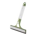 thumbnail image 2 of Xecvkr 3-in-1 Water Spray Glass and Mirror Cleaner, Household Squeegee with Scraper and Brush, Bathroom Tile Floor Window Wiper Tool, Green and Orange, 2 of 6