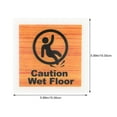 thumbnail image 2 of OUNONA Attention Acrylic Wet Floor Caution Sign for Outdoor Use 1Set, 2 of 7