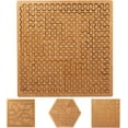 thumbnail image 1 of Fractal Tray Puzzles, Hard Difficult Wooden Jigsaw Puzzles for Adults, Unique Irregular Creative Labyrinth Impossible Difficult, Reverse Thinking Puzzle, No Image Puzzle (C), 1 of 8