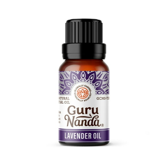 GuruNanda Pure & Natural Lavender Essential Oil for Aromatherapy & Diffuser -15ml