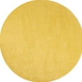 thumbnail image 4 of HomeRoots 8' X 8' Yellow Round Non Skid Indoor Outdoor Area Rug, 4 of 6