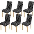 thumbnail image 1 of RYLABLUE Chemical Element Stretch Chair Cover Protector Seat Slipcover for Dining Room Hotel Wedding Party Set of 6, 1 of 5