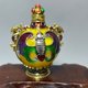 thumbnail image 4 of Antique-style snuff bottle, crafted from alloy and inlaid with moonstone, is a decorative item., 4 of 4