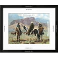 thumbnail image 3 of Three Cowboys, Animals Figurative World Culture Framed Art Print Wall Art by Carolyne Hawley, 3 of 6