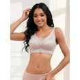 thumbnail image 5 of Unique Bargains Women's Wirefree U Back V-Neck Mesh Minimizers Bras M Light Brown, 5 of 6